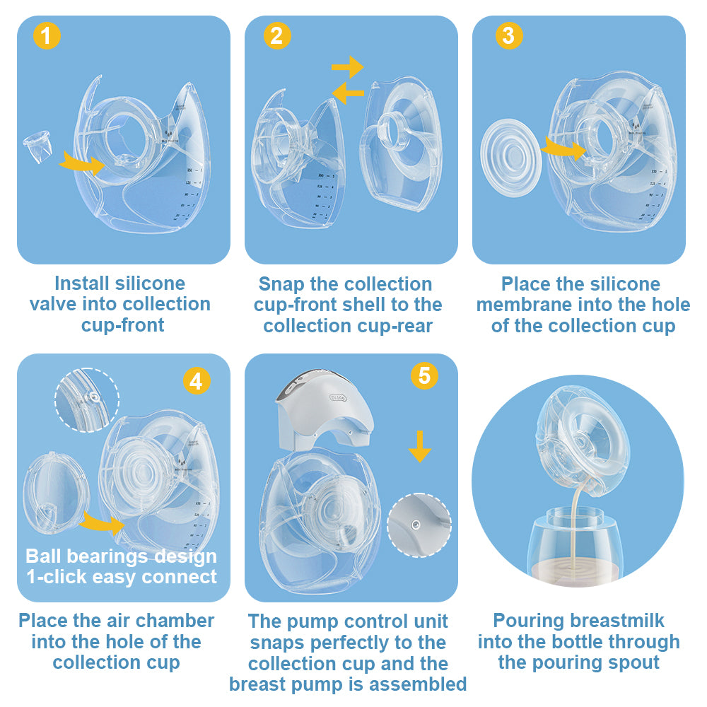 Hands Free Slim Breast Pump