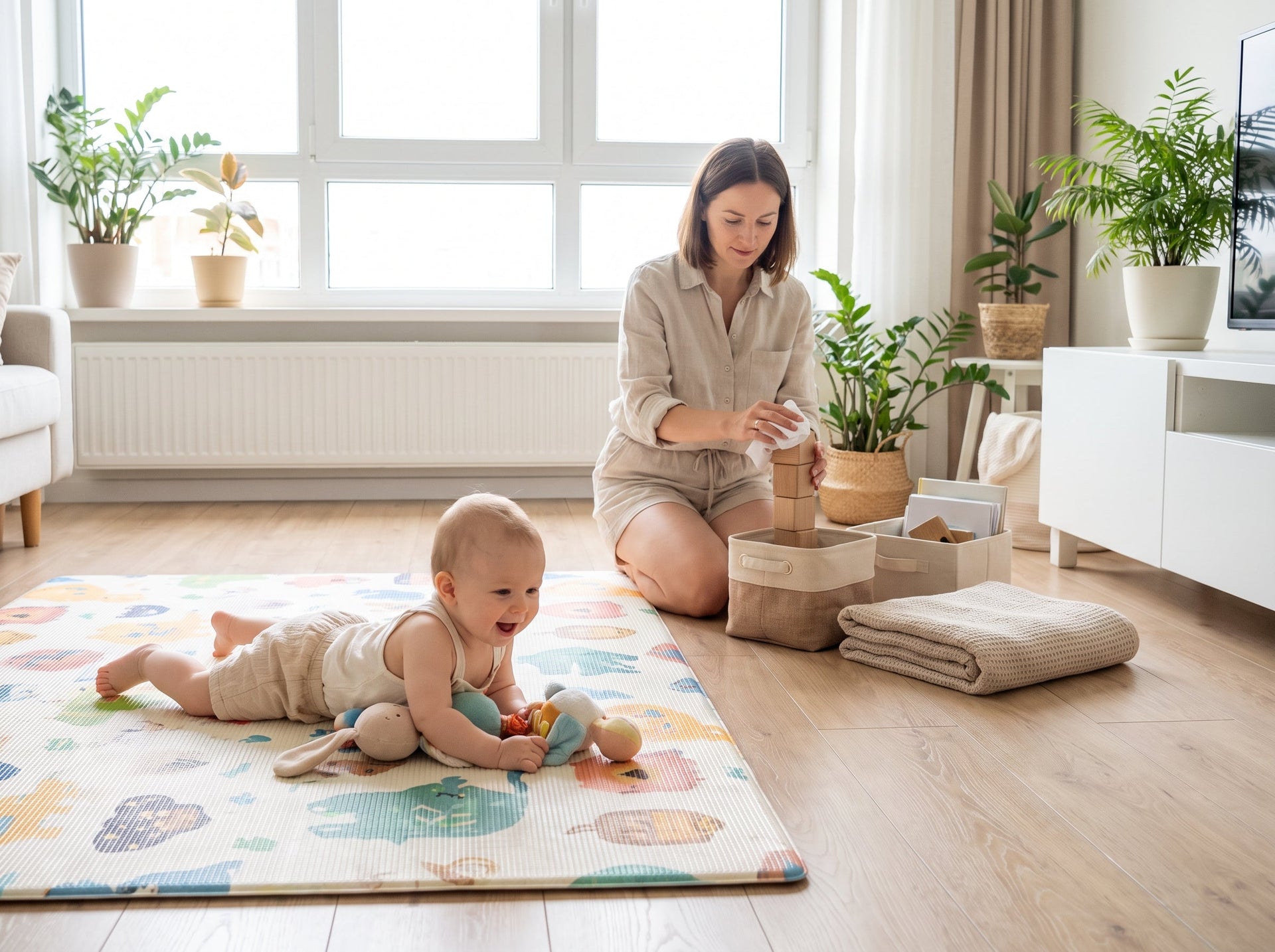 Creating a Safe Summer Play Space: Play Mat Materials & Hygiene