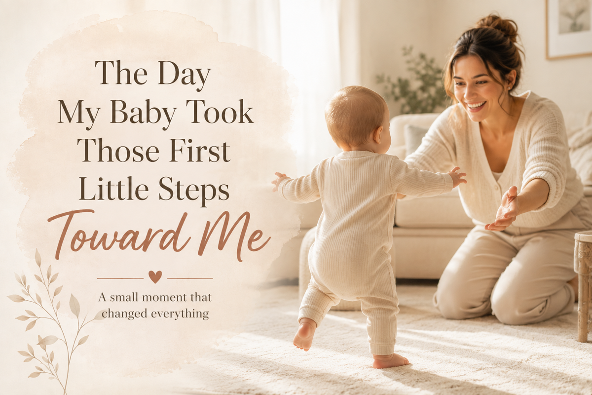 The Day My Baby Took Those First Little Steps Toward Me