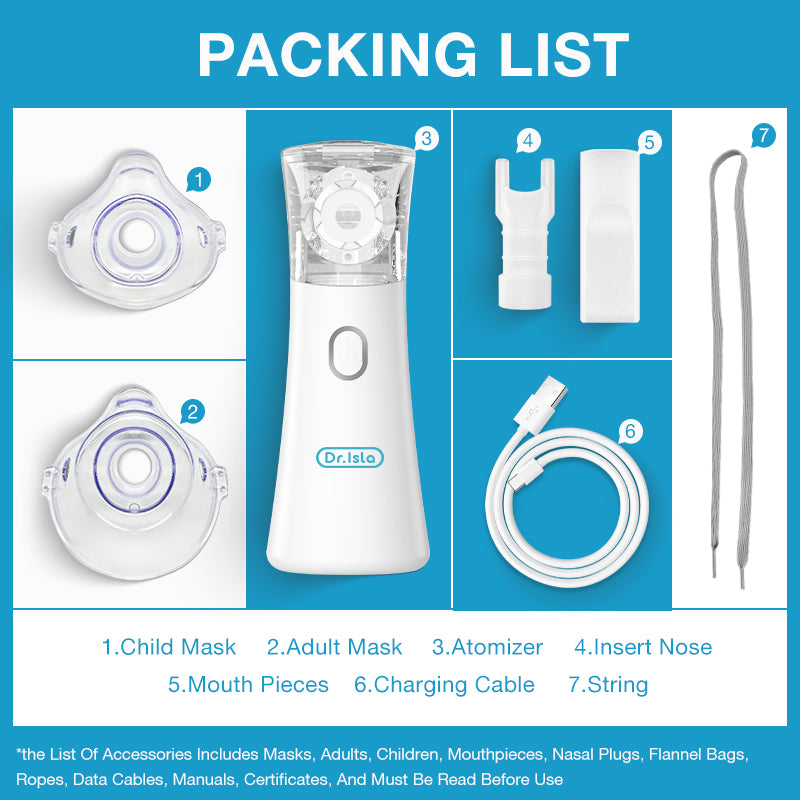 3μm Spray Particle Size Handheld Nebulizer