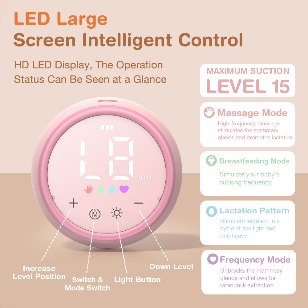 2 in 1 Night Light Electric Breast Pump - EB23