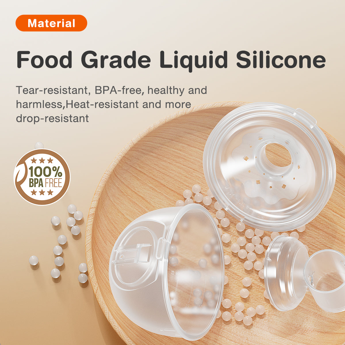 Tire-lait portable avec veilleuse 