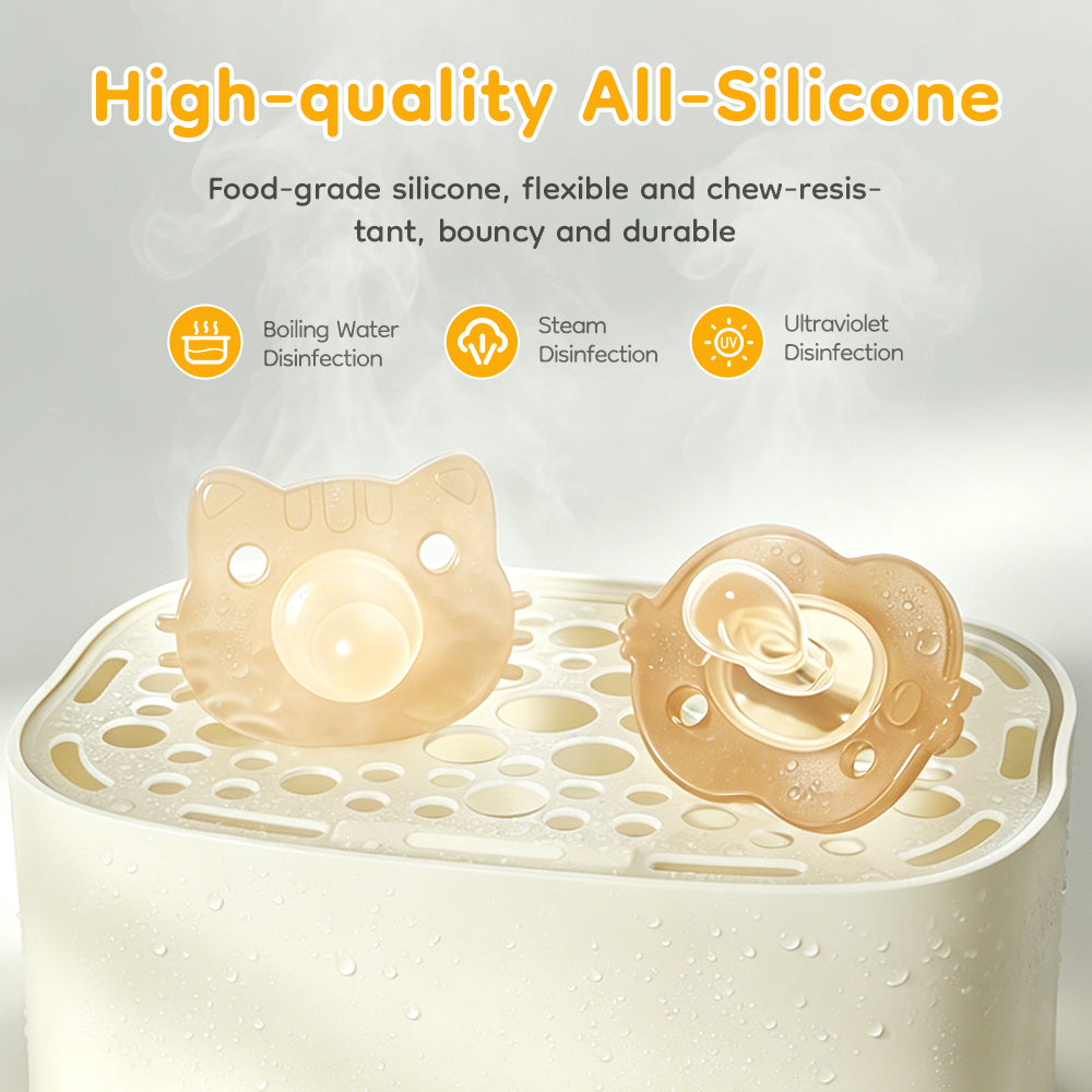 Minimalist Silicone Baby Pacifier Set - ST10