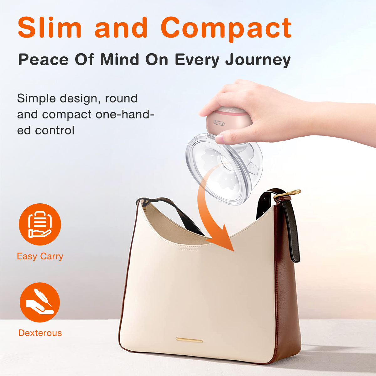 Tire-lait portable avec veilleuse 