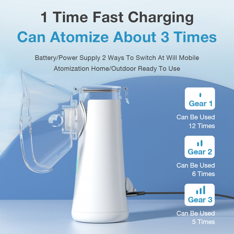 3 Gear Atomized Particles Handheld Nebulizer