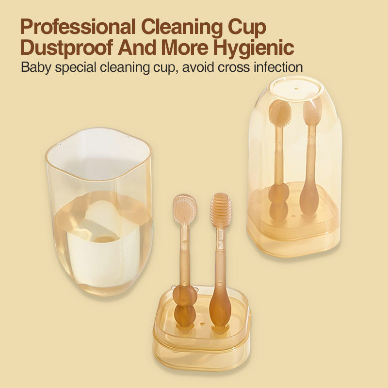 Baby Silicone Toothbrush Set